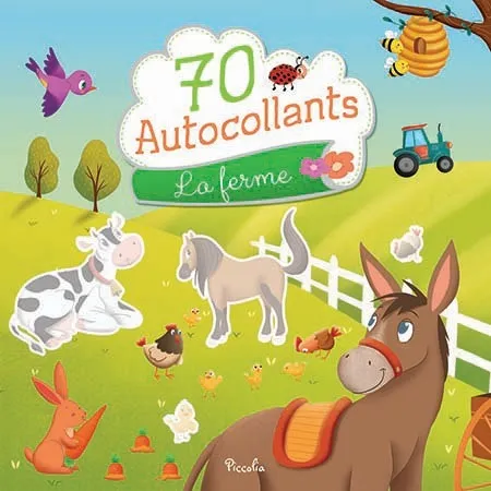 70 autocollants ferme